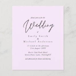 BUDGET Trending Color Pink Wedite Einladung