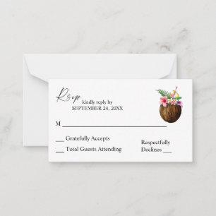 Budget Tropica Hawaiian Coconut 2SM No Meal UAWG Mitteilungskarte