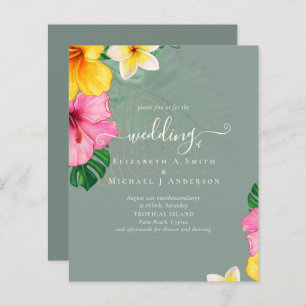 BUDGET Tropical Paradise Beach Wedding Florals