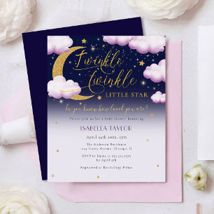 Budget Twinkle Little Star Pink Girl Babydusche