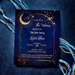 Budget Über den Mond Sternennacht Baby Duwer invi