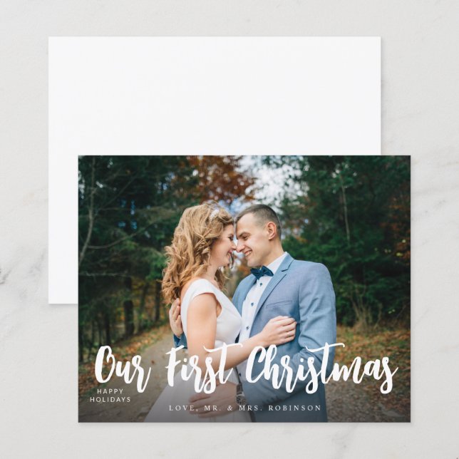 Budget Unser erstes Weihnachts-Minimalistisches H- (Vorne/Hinten)