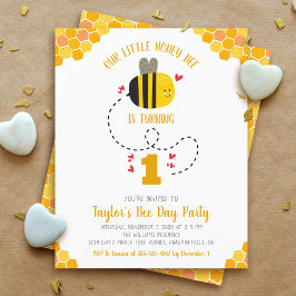 Budget Unsere kleine Honey Bee Birthday Einladung