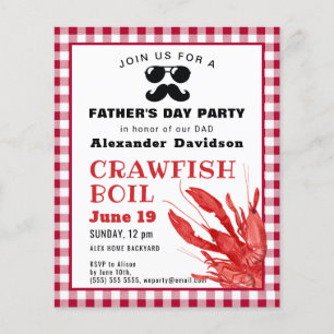 BUDGET Vatertag Crawfish Boil Party Einladung
