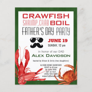 BUDGET Vatertag Seafood Boil Party Einladung