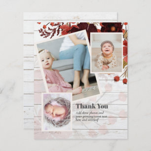 BUDGET Vielen Dank FOTO Card - Babydusche