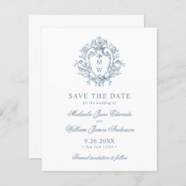 Budget Vintag Regency Wappen Wedding Save the Date