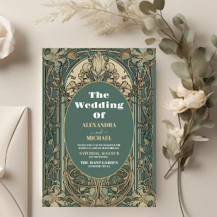 Budget Vintage Floral Art Nouveau Hochzeit