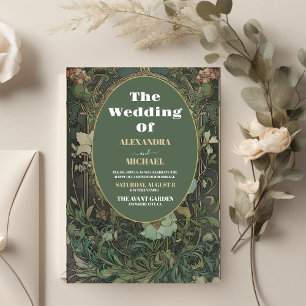Budget Vintage Florale Art Nouveau Hochzeit