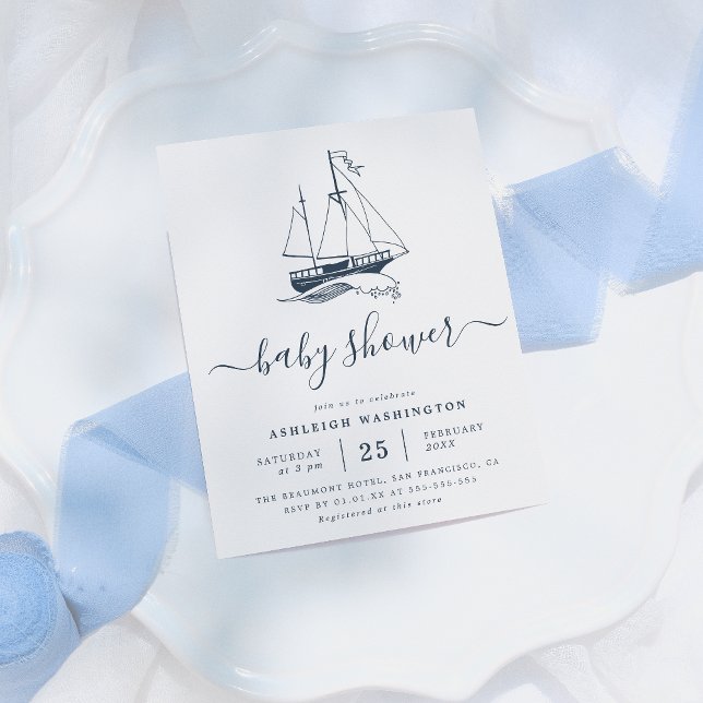 Budget Vintage Navy Ship Nautical Baby Shower (Von Creator hochgeladen)