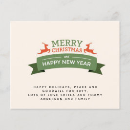 Budget Vintage Weihnachtsbrief