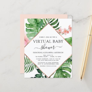 Budget Virtual Baby Dusche Tropical Palm