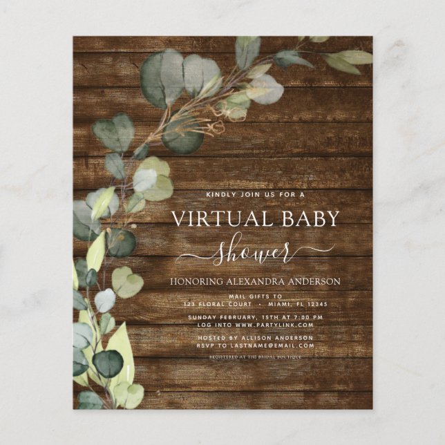 Budget Virtual Baby Duwer Greenery Eucalyptus (Vorderseite)