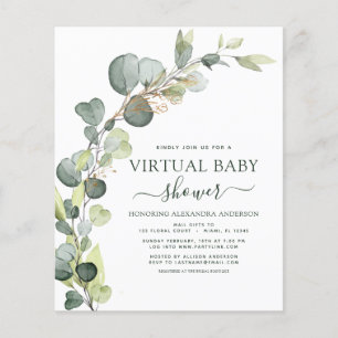 Budget Virtual Baby Duwer Greenery Eucalyptus Flyer