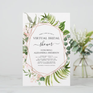 Budget Virtual Brautparty Grüne Rose Gold