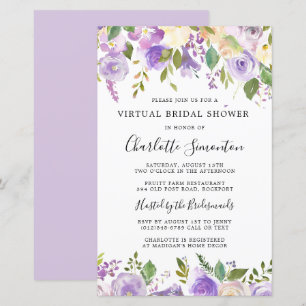 Budget Virtual Brautparty Lila Grünflächen