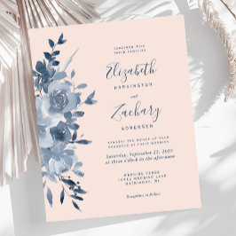 Budget Wasserfarbe Blumendusty Blush Hochzeit