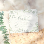 Budget Wasserfarbe Eukalyptus Bridal Luncheon<br><div class="desc">Mit dieser Vorlage erstellen Sie die perfekte Bridal Mittagspause einladen. Diese Einladung enthält eine Grenze aus sanft handgemalten Eukalyptus-Blätter, eleganten Schriftzeichen, Ihrem Datum in runder Briefmarke und Ihren Duschdetails rechts. Dieses Design ist einfach zu anpassen, klicken Sie einfach auf "Diese Vorlage personalisieren" und ändern Sie den Text! Als Teil der...</div>