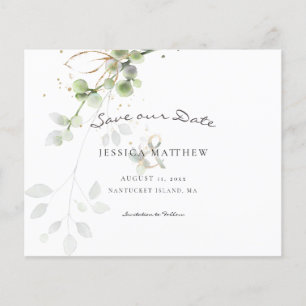 Budget-Wasserfarbe-Eukalyptus-Save-The-Date-Karte