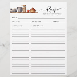 Budget Wasserfarben Küchenschelf Utensipe Rezept Flyer