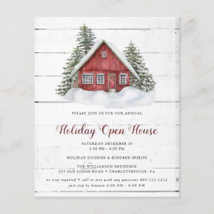 Budget Wasserfarbkabine Ferienhaus Offenes Haus Flyer