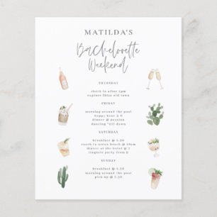 Budget Watercolor Bacheloretto Wochenende