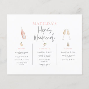 Budget Watercolor Champagner Hütten am Wochenende 