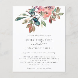 Budget Watercolor Florals Hochzeitsempfehlung