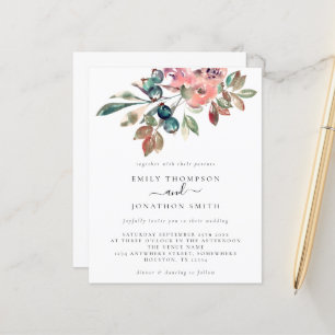 Budget Watercolor Florals Hochzeitsempfehlung