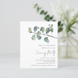 Budget Watercolor Foliage Wedding Abend Party
