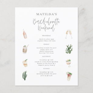 Budget Watercolor Giro Bachelorette Wochenende