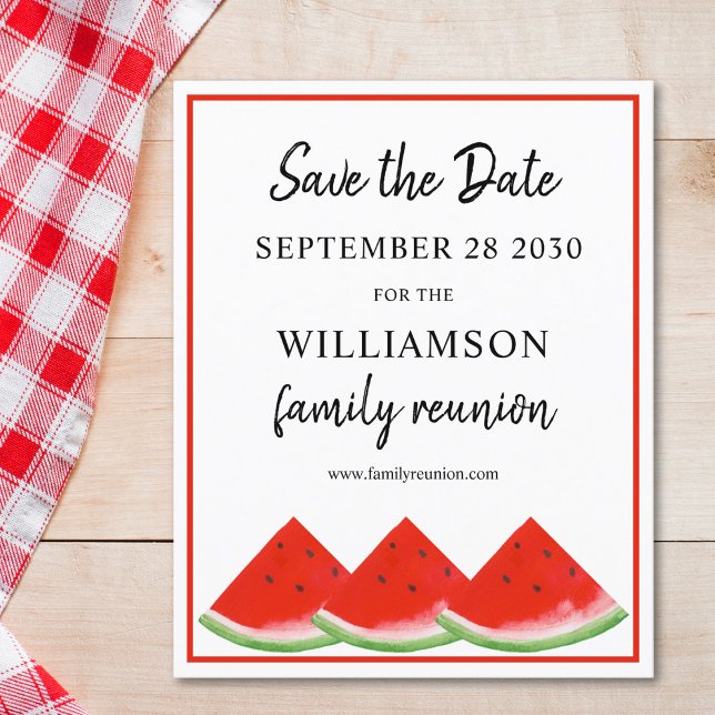 Budget Watermelon Family Wiedersehen Save the Date (Von Creator hochgeladen)