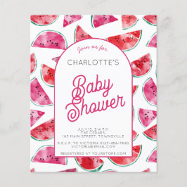Budget Watermelon Kinderdusche Einladung