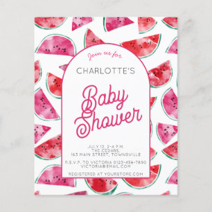 Budget Watermelon Kinderdusche Einladung