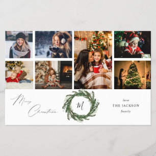 Budget Wath Monogram 7 Foto Weihnachten - Weiß Flyer