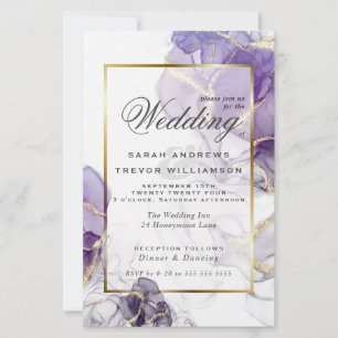 Budget Wedd Wild Wisteria Abstrakt Fluid Ink