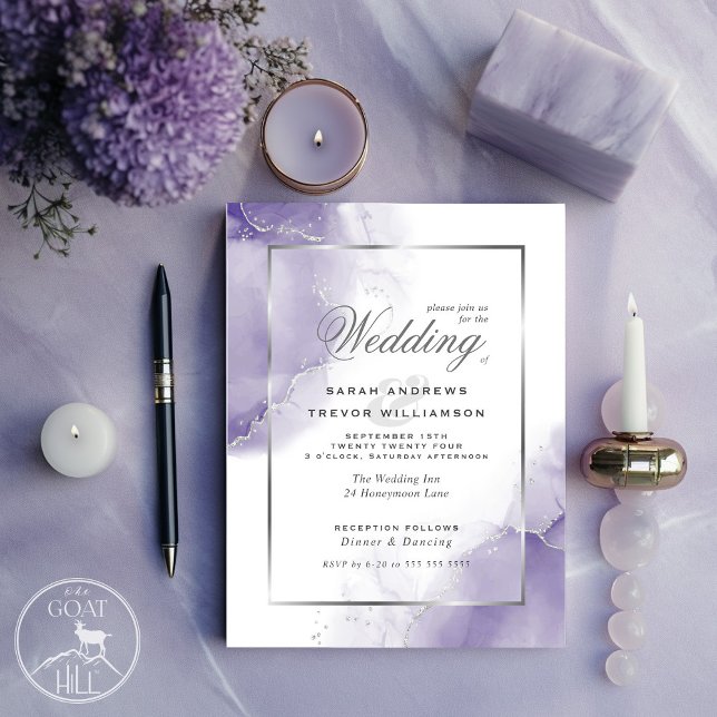 Budget Wedding Amethyst Lila Silver Abstrakt (Von Creator hochgeladen)