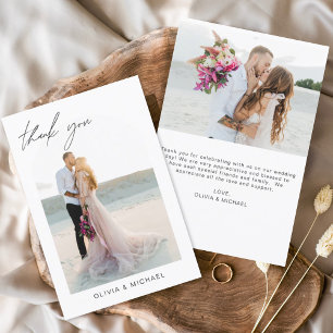 Budget Wedding Arch Danke Foto Card