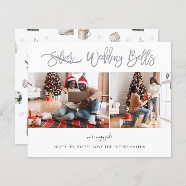 Budget Wedding Bells Multi-Foto-Verlobung (Vorne/Hinten)