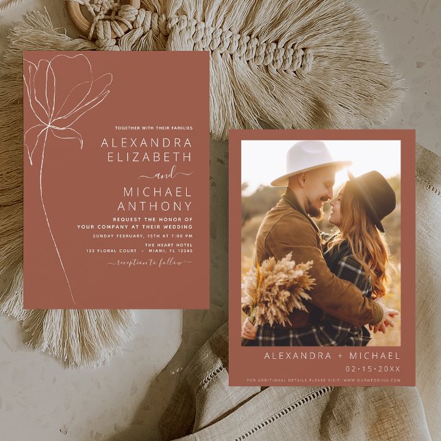 Budget Wedding Burnt Orange Terracotta Foto (Von Creator hochgeladen)