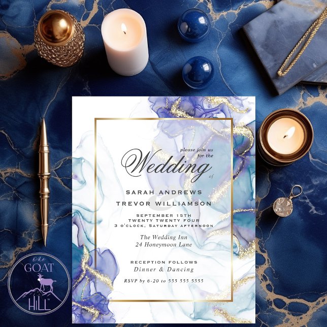 Budget Wedding Celestial Aquamarin Indigo Gold Abs (Von Creator hochgeladen)