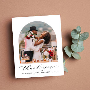 Budget Wedding Foto Arched Frame Vielen Dank
