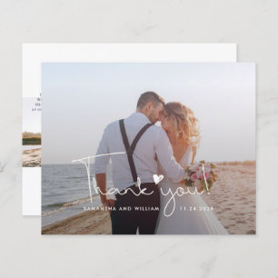 Budget Wedding Foto Handschrift Vielen Dank