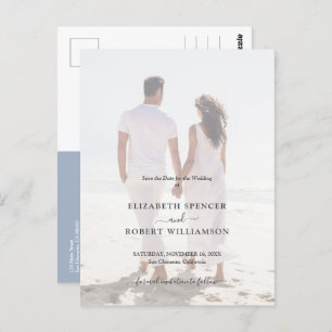 Budget Wedding Foto Save the Date Postkarte