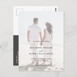 Budget Wedding Foto Save the Date Postkarte