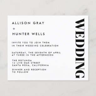 Budget Wedding Invitation  Flyer