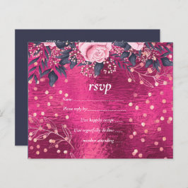 Budget Wedding Metallic Look Rosegold Pink Floral