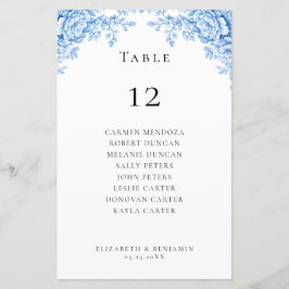 Budget Wedding Seating Chart Table Chinoiserie