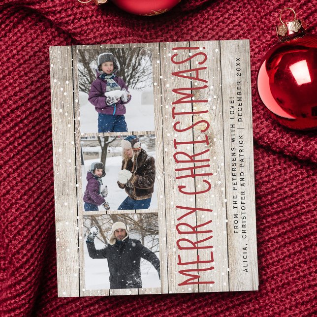 Budget Weihnachten 3 Foto Collage Holz Weihnachtsk (Von Creator hochgeladen)