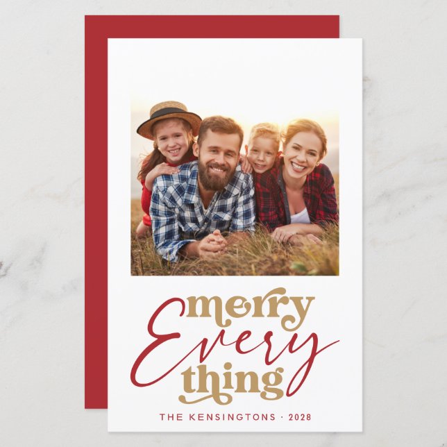 Budget Weihnachten Frohe Alles Feiertage Foto (Vorne/Hinten)